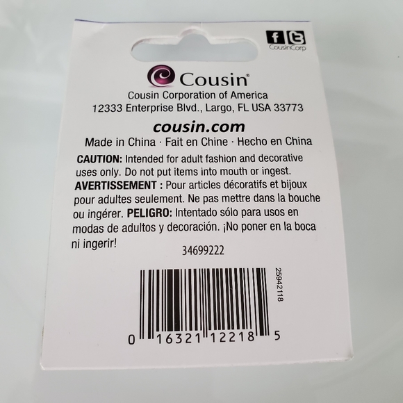 Trinkettes Silver Tone metal Beads . - Picture 4 of 4